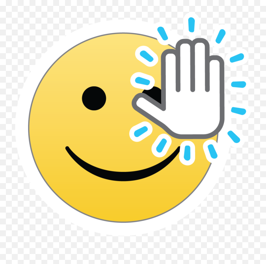 Vidio Stickers Vidio Stickers For Whatsapp - Happy Emoji,High Five Emoticon