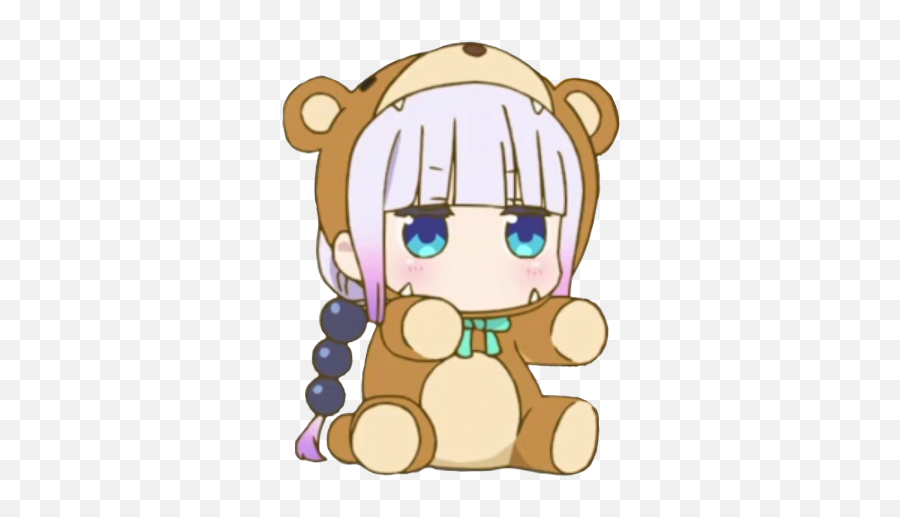Kanna Kamui Cute Emoji,Guninmouth Emoticon