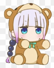 Kanna Kamui Cute Emoji,Guninmouth Emoticon