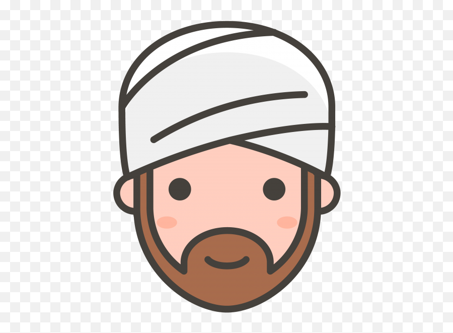 Download Person Wearing Turban Emoji - Turbante Emoji,Silhouette Of A Person Emoji Png