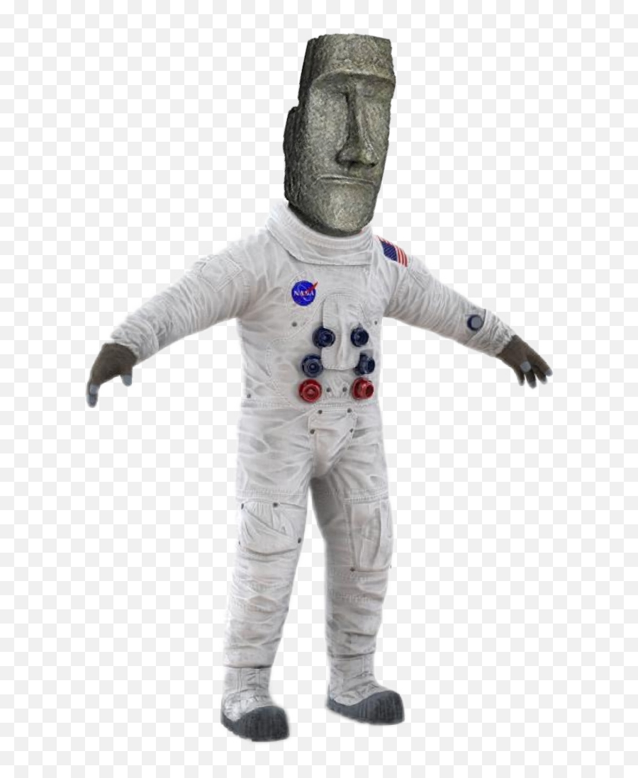 Why Hello Mrspaceman Moai - Space Suit Emoji,Moai Emoji