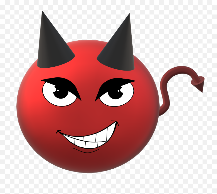 Devil Smiley Diabolical - Free Image On Pixabay Evil Kartun Emoji,Demon Emoji