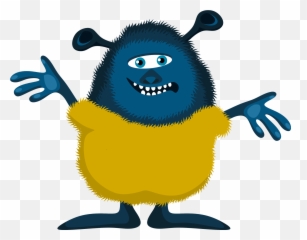 Yellow And Blue Monster Clipart - Hokey Pokey Worksheet Emoji,Alien 69 Emoji