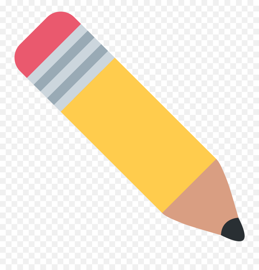 Pencil Emoji - Lapiz Emoji,Crayon Emoji