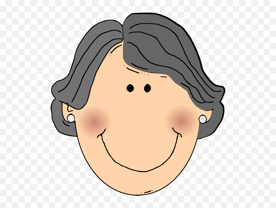Grandmother Head Clipart - Clip Art Library Grandma Clipart Face Emoji,Sinistar Emoticon