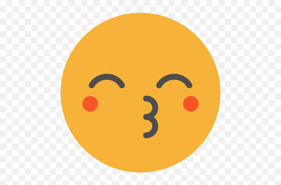 Kiss Emoticons Emoji Feelings Smileys Icon - Portable Network Graphics,Winky Kiss Emoji