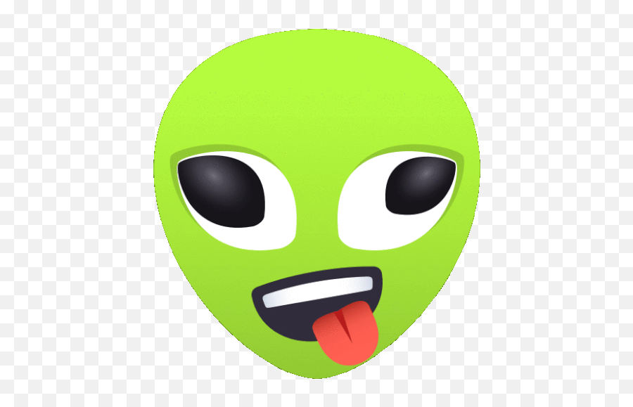 Silly Alien Gif - Happy Emoji,Double Chin Emoji