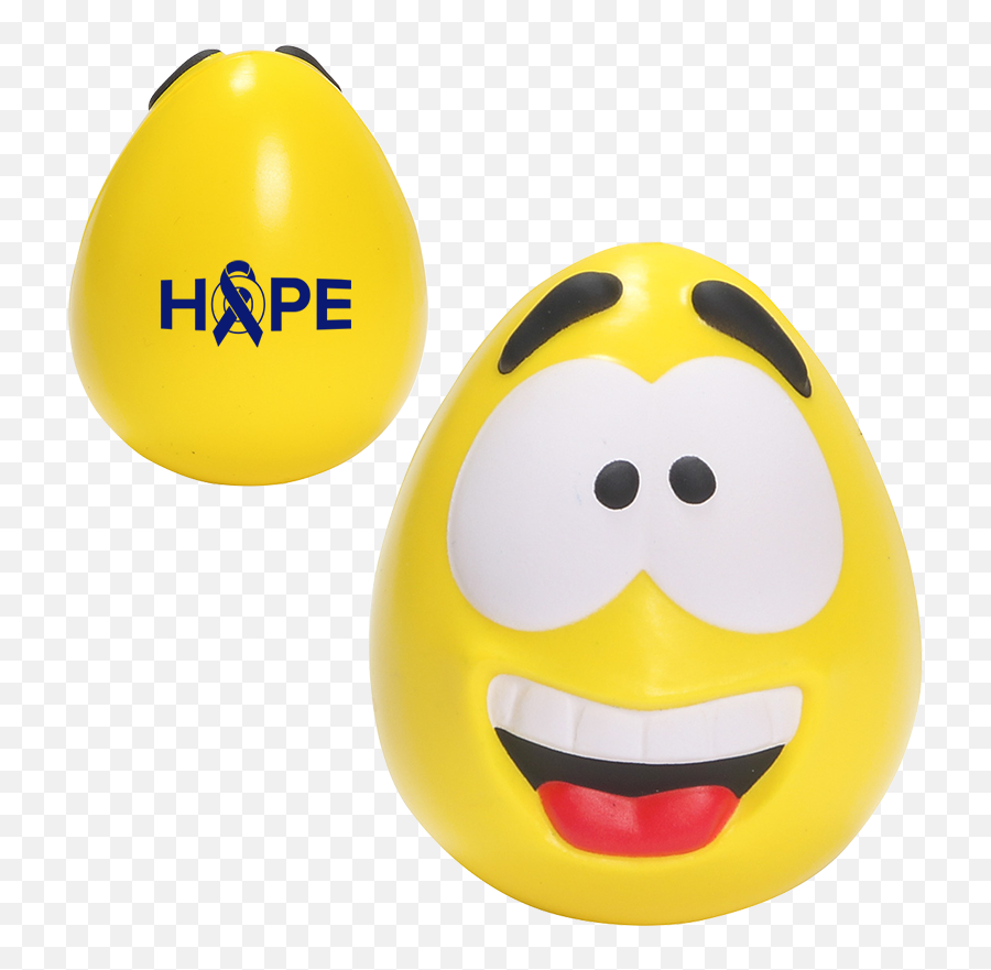 Psa - Egg Shaped Stress Ball With Face Emoji,Egghead Emoticon