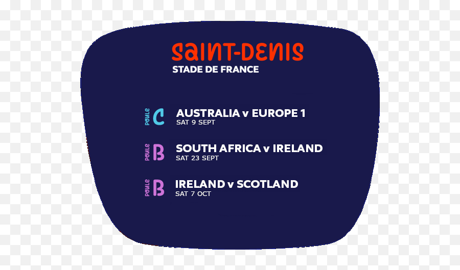 Host City Saint - Denis World Cup Rugby France 2023 Pack Saint Denis Rugby 2023 Emoji,Air France Emotion Chart