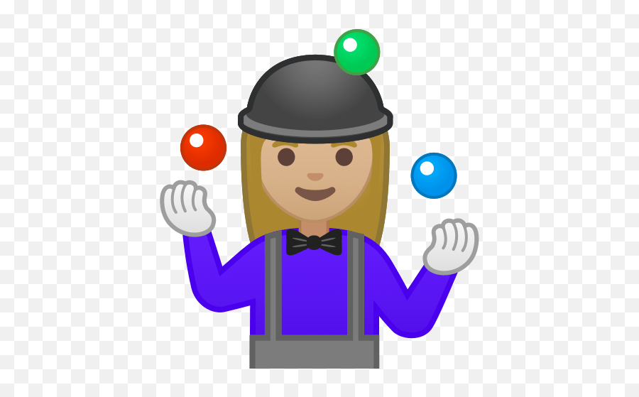 Hat Juggling In Light Medium Skin Tone - La Jongleuse Dessin Emoji,Woman With Hat Emoji