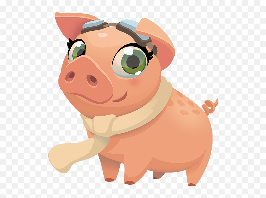 Farm Heroes Saga Amelia The Pig Transparent Png - Stickpng Farm Hero Saga Animales Emoji,Whatsapp Pig Emoticon