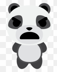 Free Emoji Panda Triste Png With Transparent Background - Panda Png,Emoji Triste