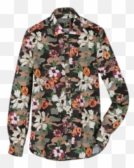 Paisley U0026 Gray Slim Fit Sport Shirt Olive Camo And Floral Emoji,Camo Print Your Emotion