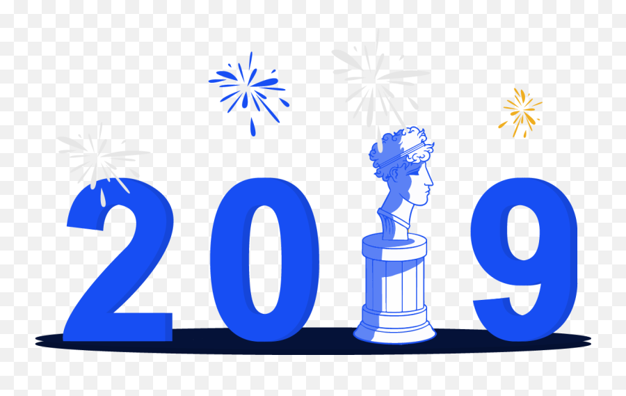 2019 - A Year In Review Emoji,Happy New Year Sms 2019 Emoji