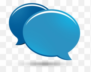 Thought Bubble Transparent Png - Transparent Blue Chat Icon Emoji,Thinking Bubble Emoji