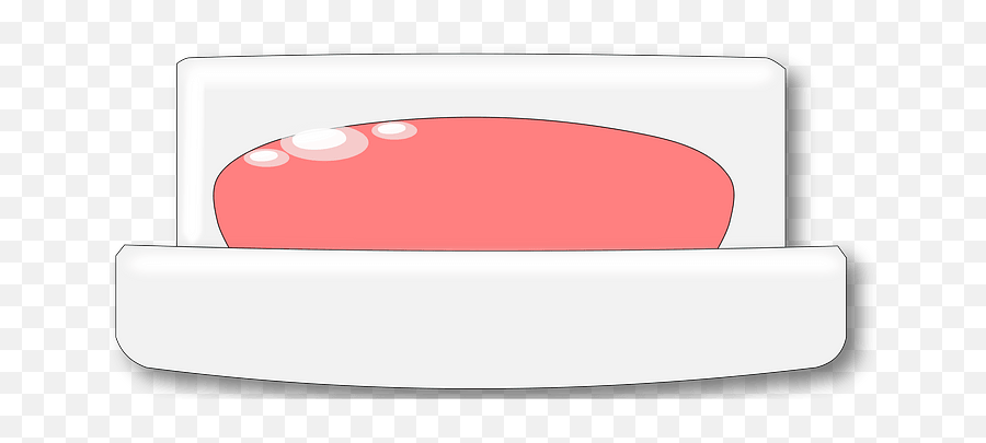 Soap Dish With Pink Bar Of Soap Clipart - Dot Emoji,Soap Bubble Emoji