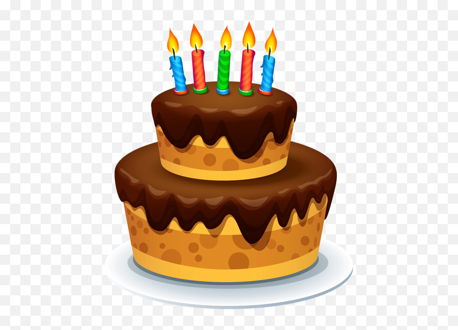 Cake With Candles Png Clipart Image Emoji,Emoticons For Birthday Cake