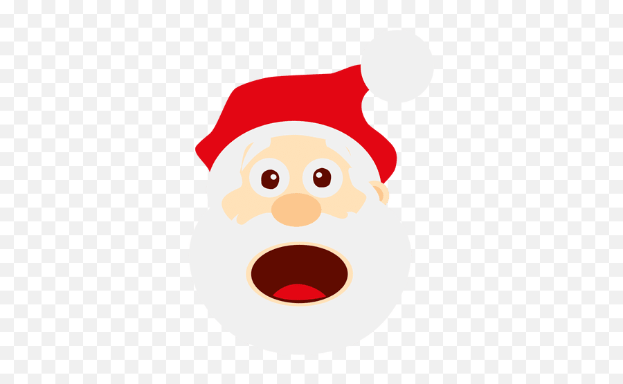 Funny Surprised Santa Emoticon - Transparent Png U0026 Svg Confused Santa Transparent Background Emoji,Funny Emoji Text
