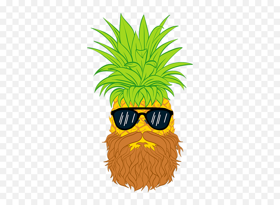 Bearded Fruit Cool Pineapple Graphic Tshirt Sunglasses Emoji,Android Emojis Mustache Man
