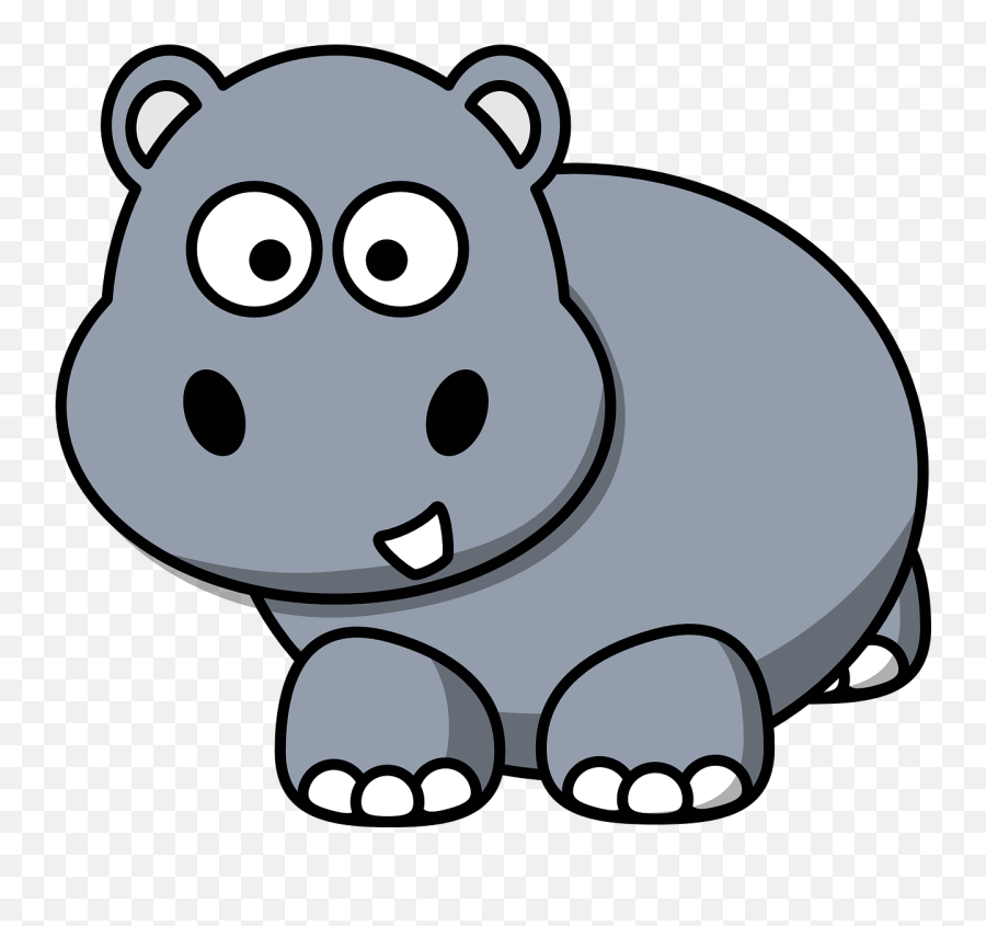Hippopotamus Clipart Happy Hippo - Hippo Clipart Transparent Background Emoji,Hippo Emoticons