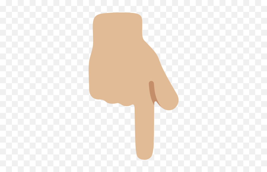 Medium - Emoji Mano Señalando Abajo,Finger Pointing Down Emoji