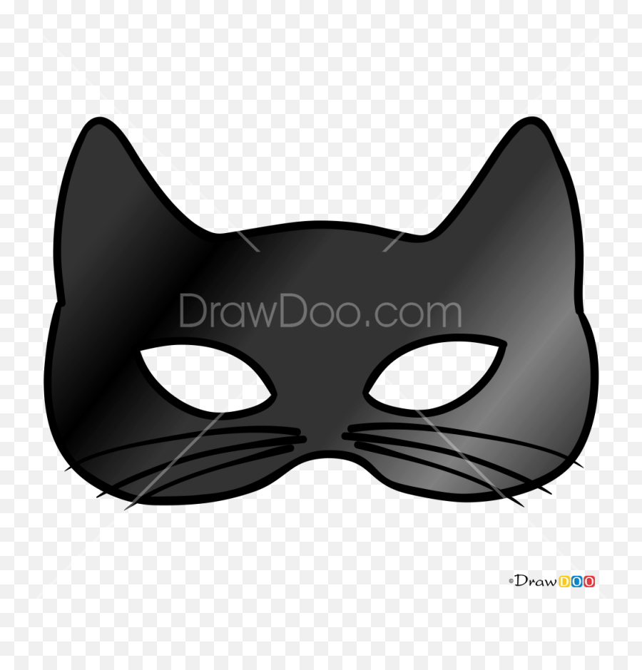 How To Draw Cat Mask Face Masks - For Adult Emoji,Watch Dogs 2 Emoji Mask