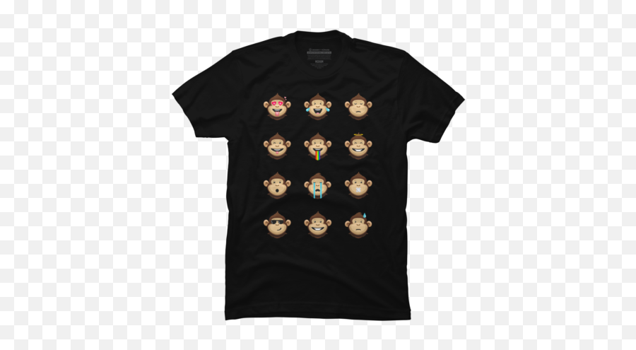 Best Monkey T - Short Sleeve Emoji,Sock Monkey Emoji