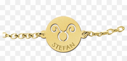Golden Zodiac Bracelet Round Taurus - Solid Emoji,Emoticon Bracelet