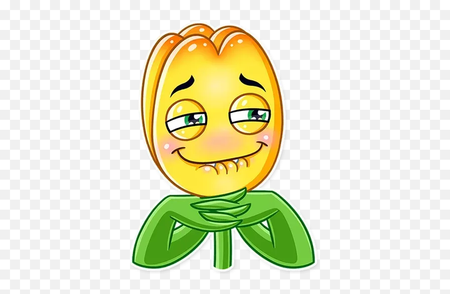 Romantic Flowers Whatsapp Stickers - Stickers Cloud Happy Emoji,Flower Emoticon Whatsapp