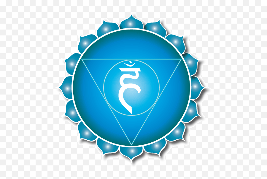 Throat Chakra - Throat Chakra Symbol Transparent Emoji,Emotion Chakra