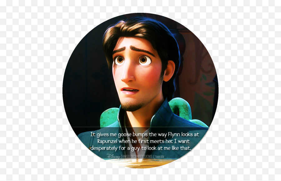 Has A Male Disney Character Ever Cried - Way Flynn Looks At Rapunzel Emoji,Disney Movie With All The Emotions