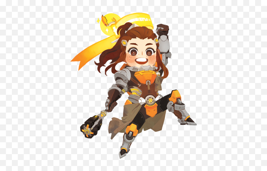 Cartoon Audio Equipment Clip Art - Brigitte Overwatch Chibi Emoji,Overwatch Emojis Discord Brigette