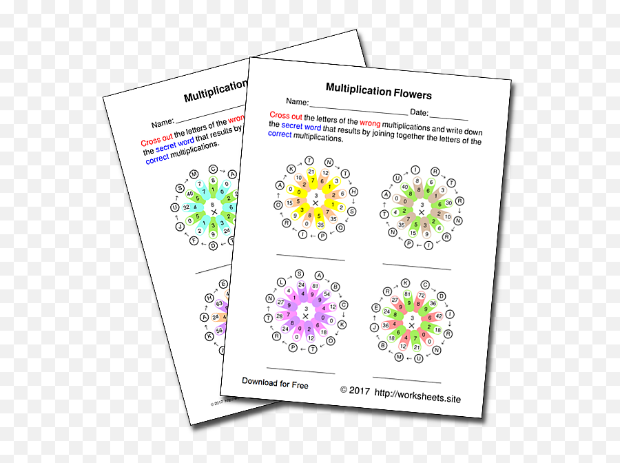 Multiplication Flower Printable Puzzles - Multiplication Flower Printable Emoji,Emotions Boardgame Worksheet