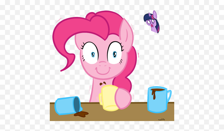 Pinkie Pie Canu0027t Sleep - Fimfiction Pinkie Pie Coffee Emoji,Coffee Spill Emoticon
