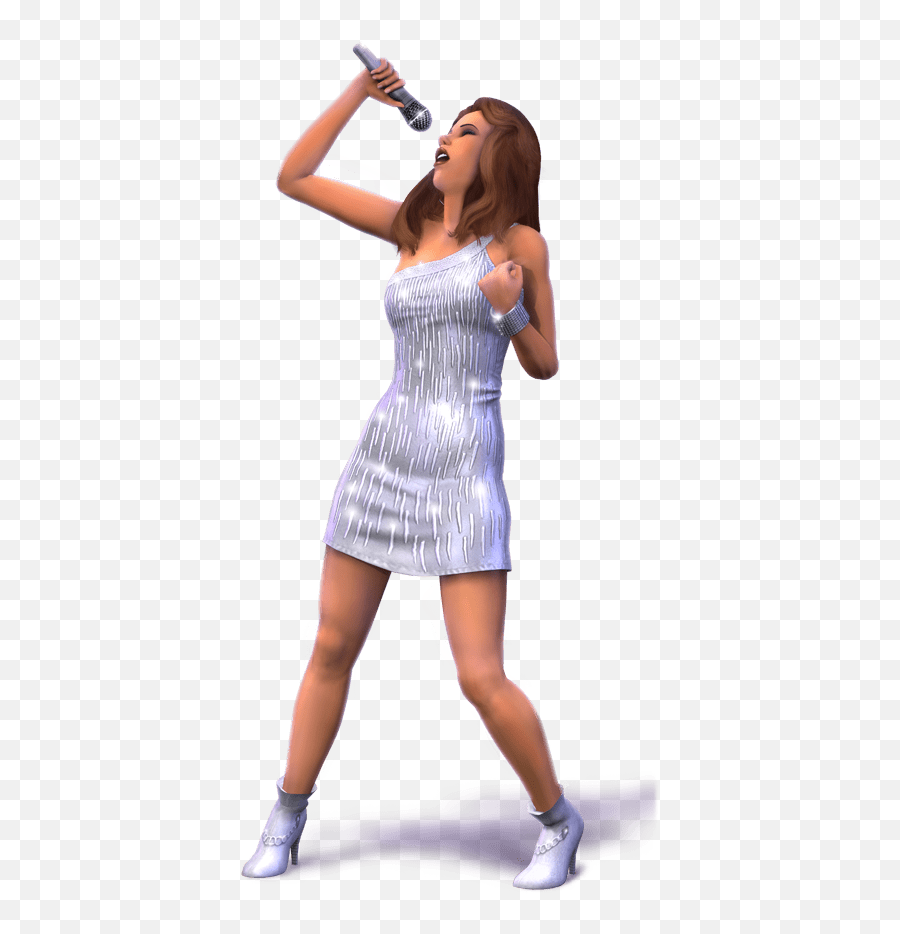 The Sims Singing Girl Png Hd - Los Sims 3 Salto Ala Fama Emoji,Emojis For Sims 4