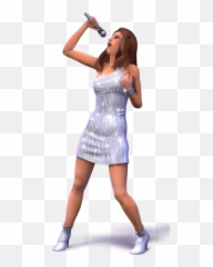 The Sims Singing Girl Png Hd - Los Sims 3 Salto Ala Fama Emoji,Emojis For Sims 4