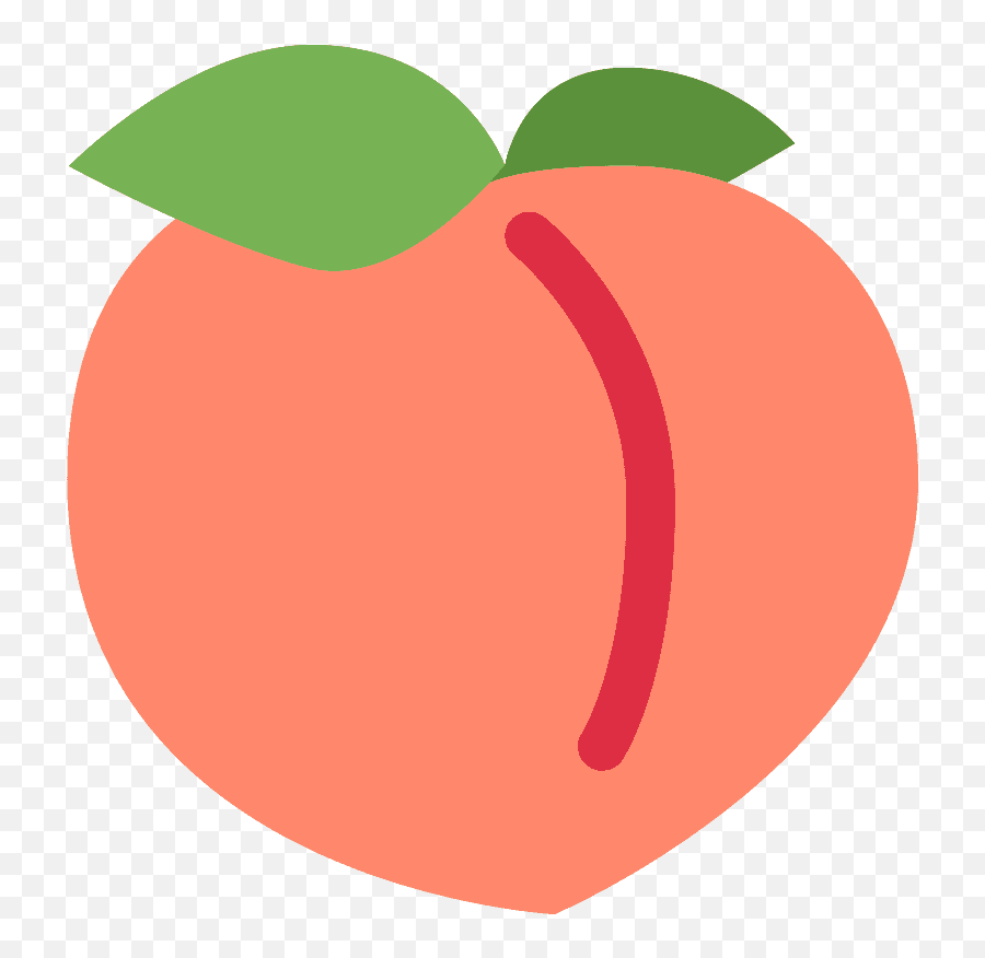 Peach Twitter Emoji Edit Free Sticker By Manu - Transparent Background Peach Icon,Twitter Emoji