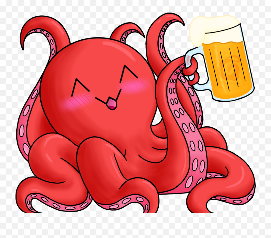Octopus Cheers U2014 Weasyl - Beer Glassware Emoji,Dragonl Twitch Emoticons