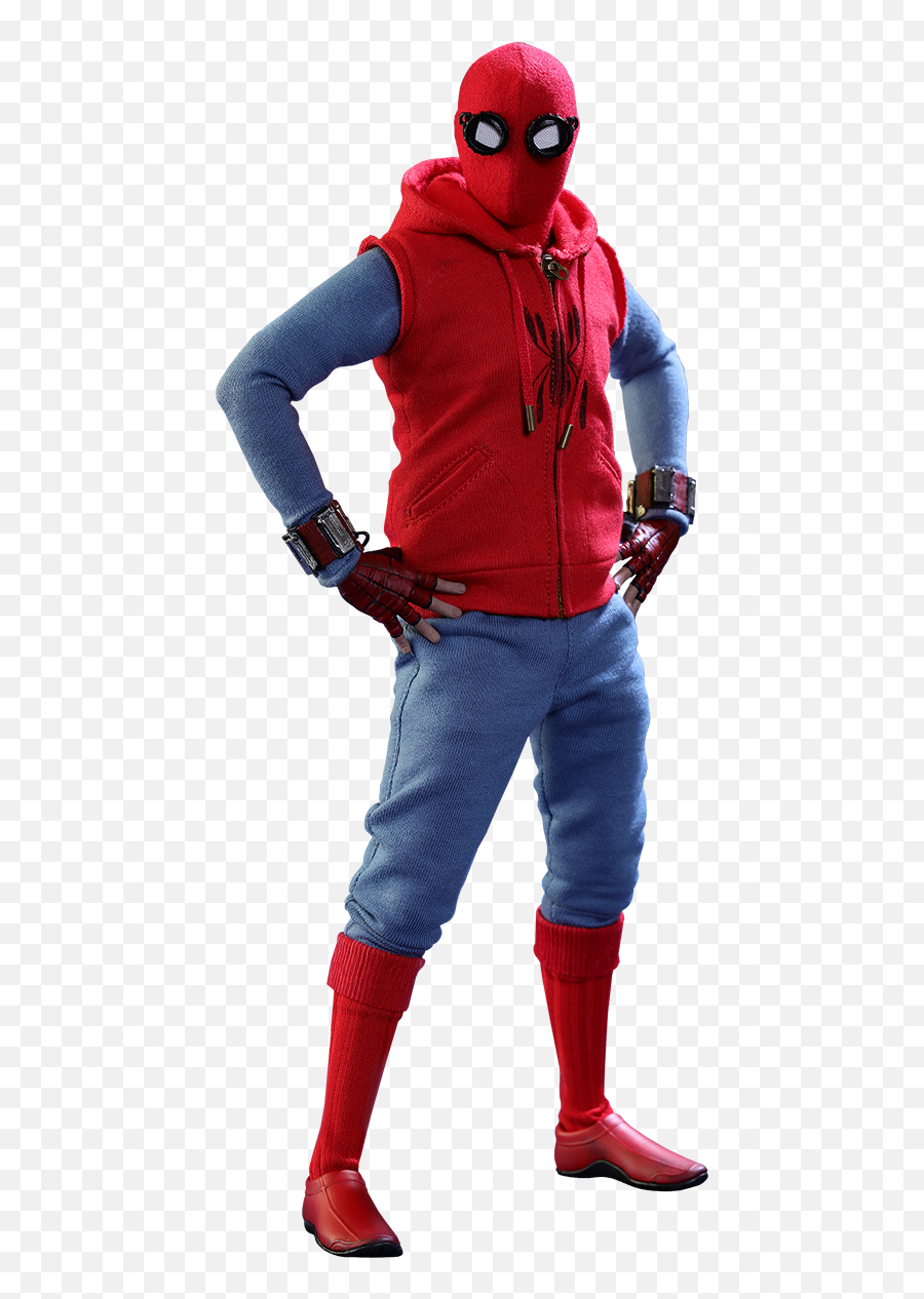 Marvel Spider - Man Homemade Suit Version Sixth Scale Figure B Spider Man Homecoming Homemade Suit Emoji,Spiderman Eye Emotion