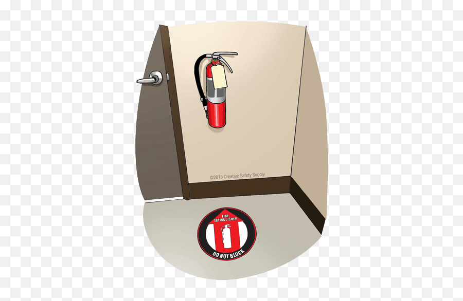 Floor Marking For Fire Extinguishers - Fire Extinguisher Floor Marking Emoji,Fire Extinguisher Emoji