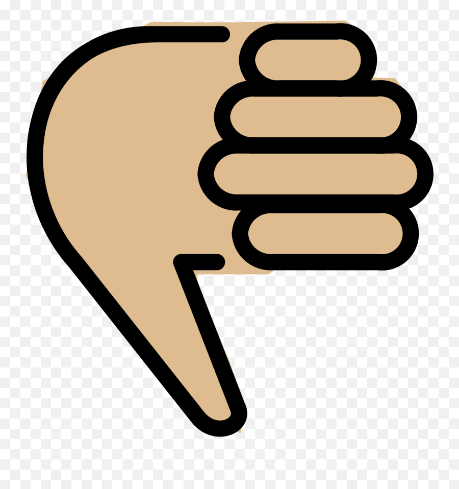 Thumbs Down Emoji Clipart - Thumb Down Emojiterra Twitter Tono De Piel Medio,Thumbs Up Emoji Android
