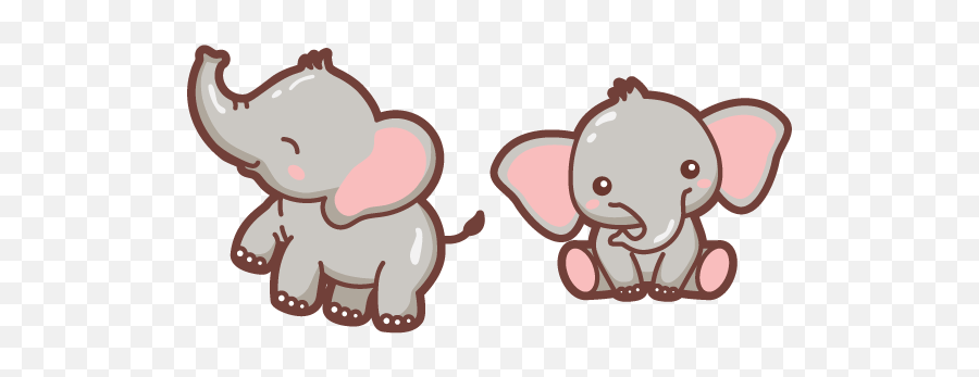 Cute Elephant Cursor U2013 Custom Cursor - Cute Pictures Of A Elephant Emoji,Animals Emotions