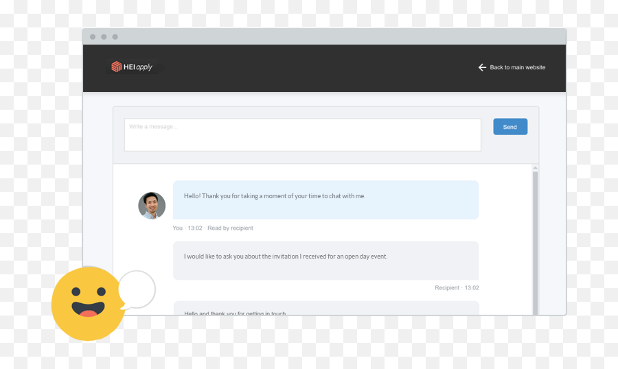 Focus On Communication - Admissions Software Heiapply Technology Applications Emoji,Thanks Emoticon