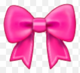 Png Pink Aesthetic Bow Sticker By Emmy - Emoji De Moño Rosa,Meaning Of All Samsung Emojis