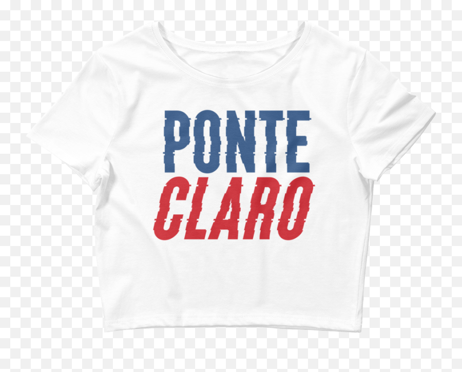 Ponte Claro Unisex T - Shirt U2013 Dominican Girlfriend Short Sleeve Emoji,White Emoji Crop Top