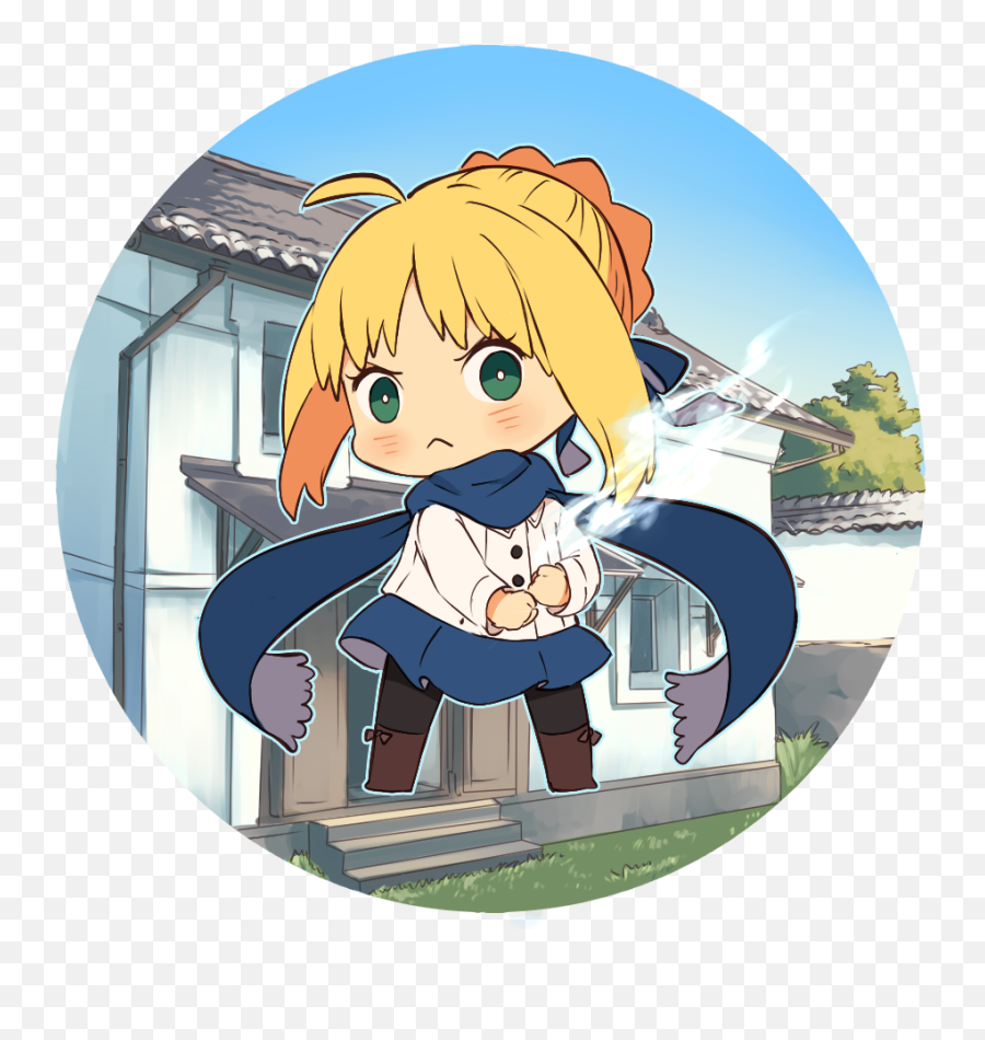 Artoria Pendragon And Saber And 1 - Saber Casual Fate Stay Night Chibi Emoji,Kotomine Kirei Emoji