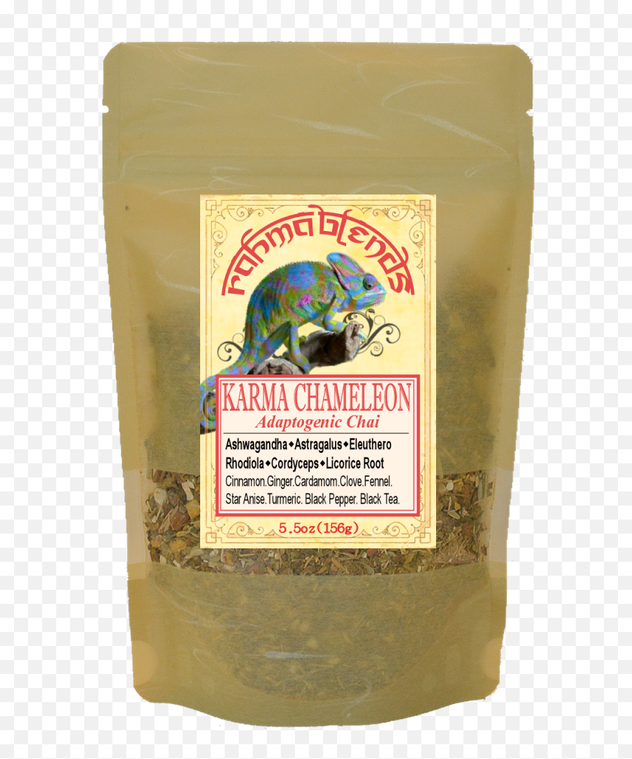 Karma Chameleon Adaptogenic Chai Rahma Blends - Seasoning Emoji,Chameleon Emotions Colora