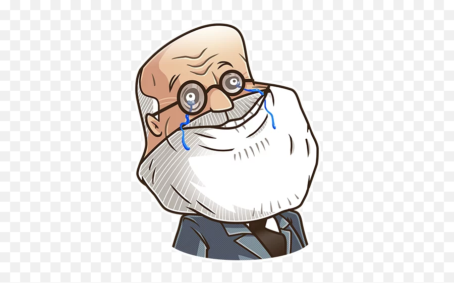 Telegram Sticker 24 From Collection Sigmund Freud Emoji,Freud Emoticon