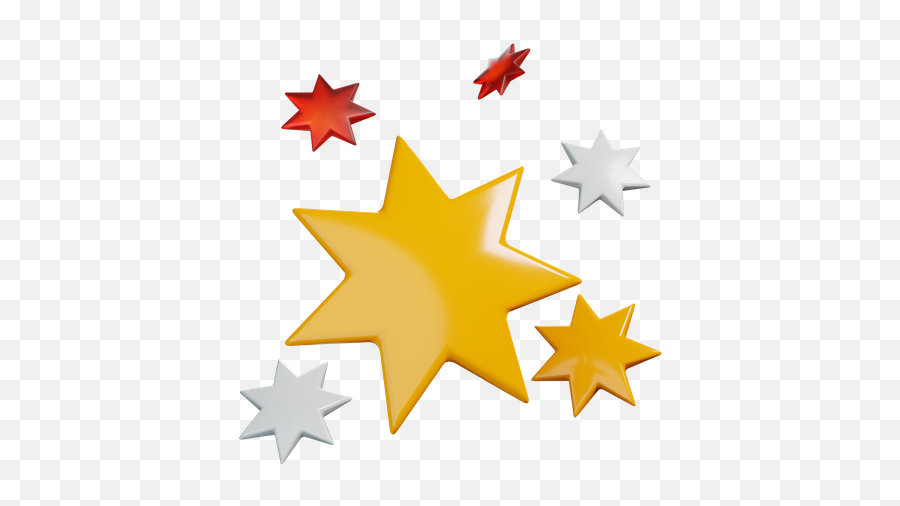 Premium Stars Logo 3d Illustration Download In Png Obj Or Emoji,Gold Star Emoticon For Facebook