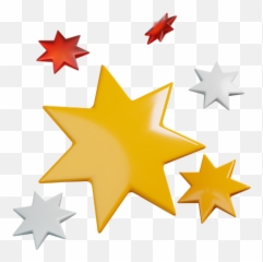 Premium Stars Logo 3d Illustration Download In Png Obj Or Emoji,Gold Star Emoticon For Facebook